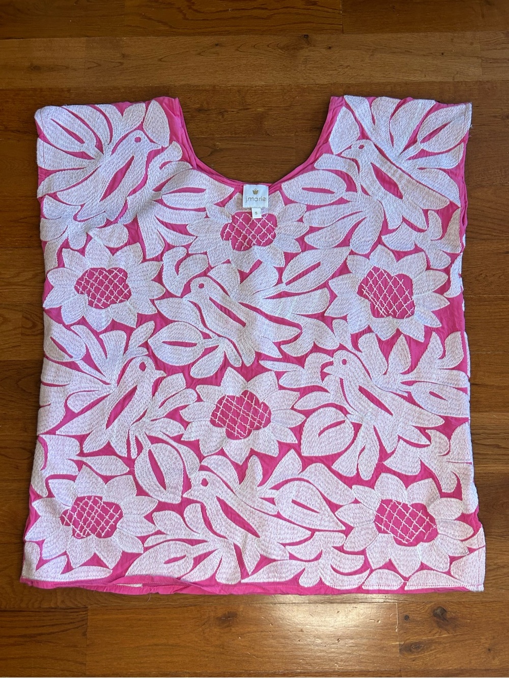 J. Marie Embroidered Pink Top - Women’s Size Small